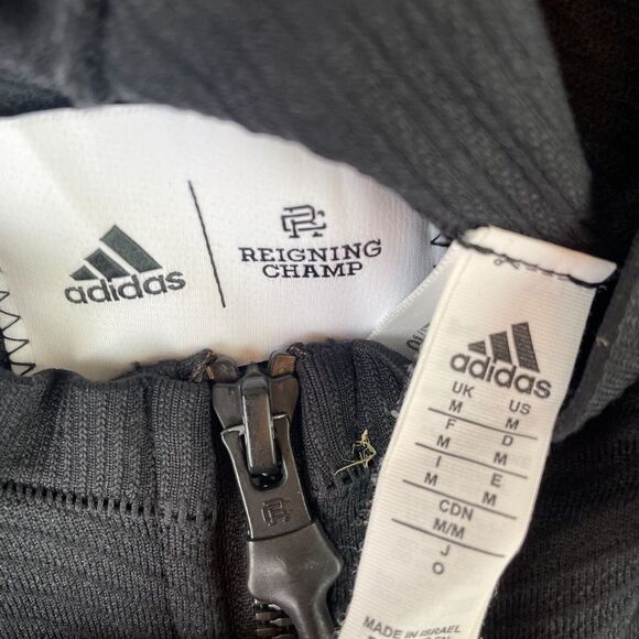 Adidas X Reigning Champ Track Suit‎ Men Medium Black PrimeKnit 2 Piece Set NWOT - Picture 3 of 16